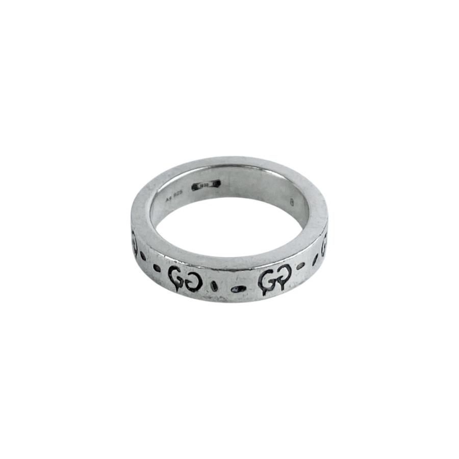 グッチ ■中古■ アイコン リング 指輪 アクセサリー GG シルバー SV925 #8 箱 【522642】8 |  | 02