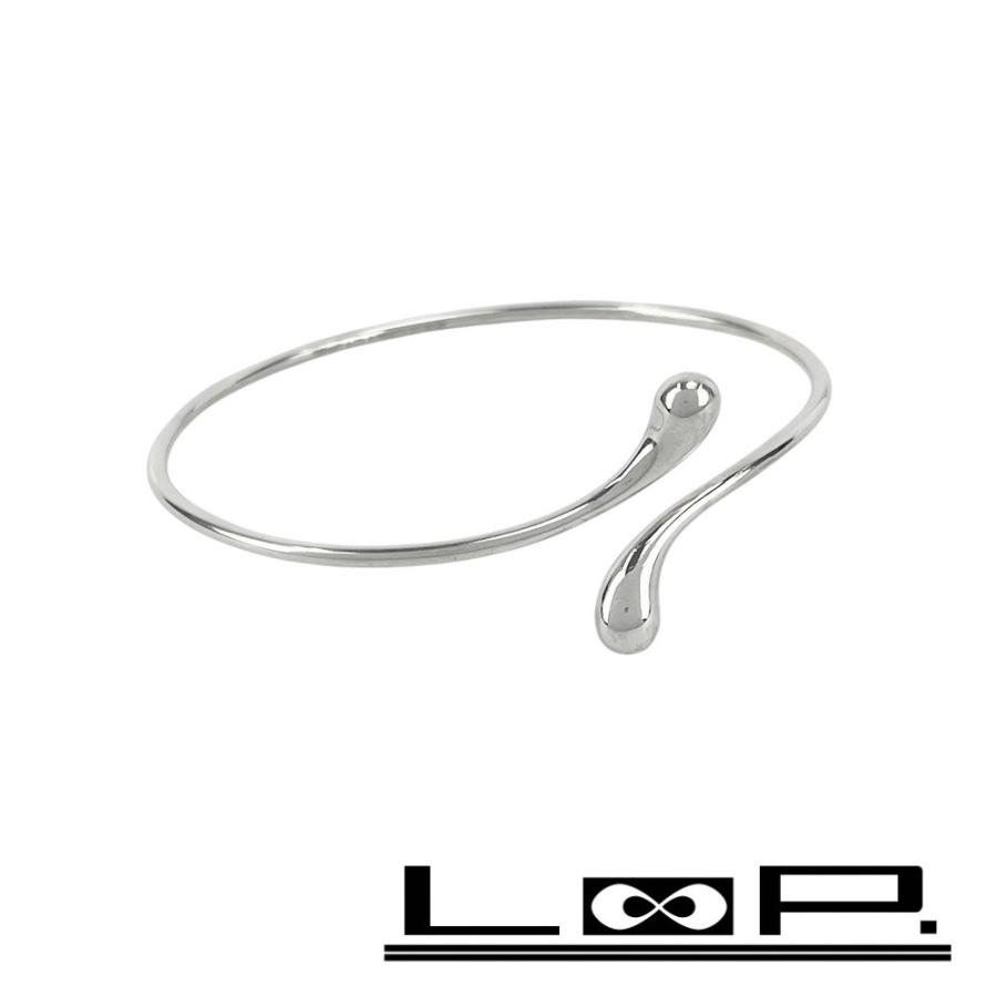 ティファニー ■美品■ エルサペレッティ ダブルティアドロップ バングル アクセサリー SV925 シルバー 【523625】9 | 