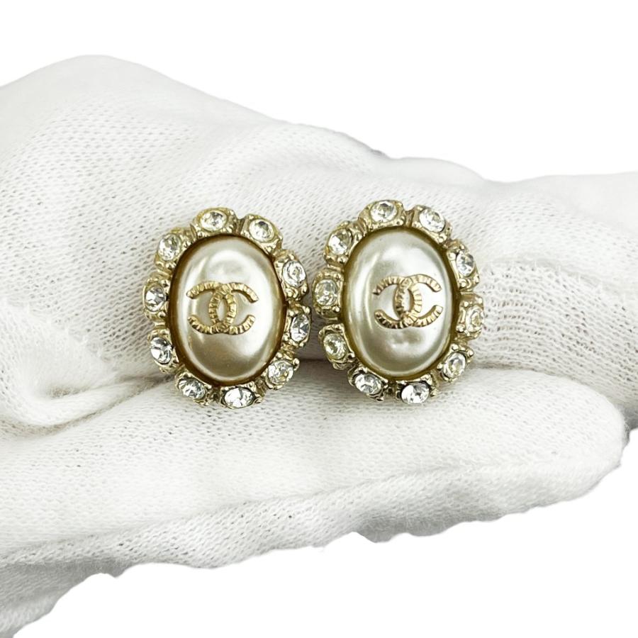 シャネル ■新同■ ココ パール ストーン イヤリング アクセサリー ゴールド GP 08A 【523878】11 |  | 08