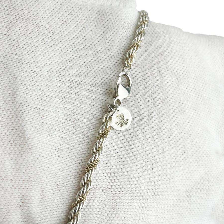 ティファニー ■美品■ ツイスト スクリュー ネックレス アクセサリー コンビ シルバー ゴールド SV 925 14K 14.7g 箱 【523939】11 |  | 03