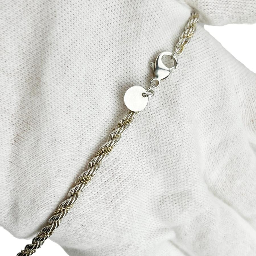 ティファニー ■美品■ ツイスト スクリュー ネックレス アクセサリー コンビ シルバー ゴールド SV 925 14K 14.7g 箱 【523939】11 |  | 04