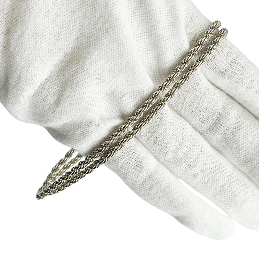 ティファニー ■美品■ ツイスト スクリュー ネックレス アクセサリー コンビ シルバー ゴールド SV 925 14K 14.7g 箱 【523939】11 |  | 05