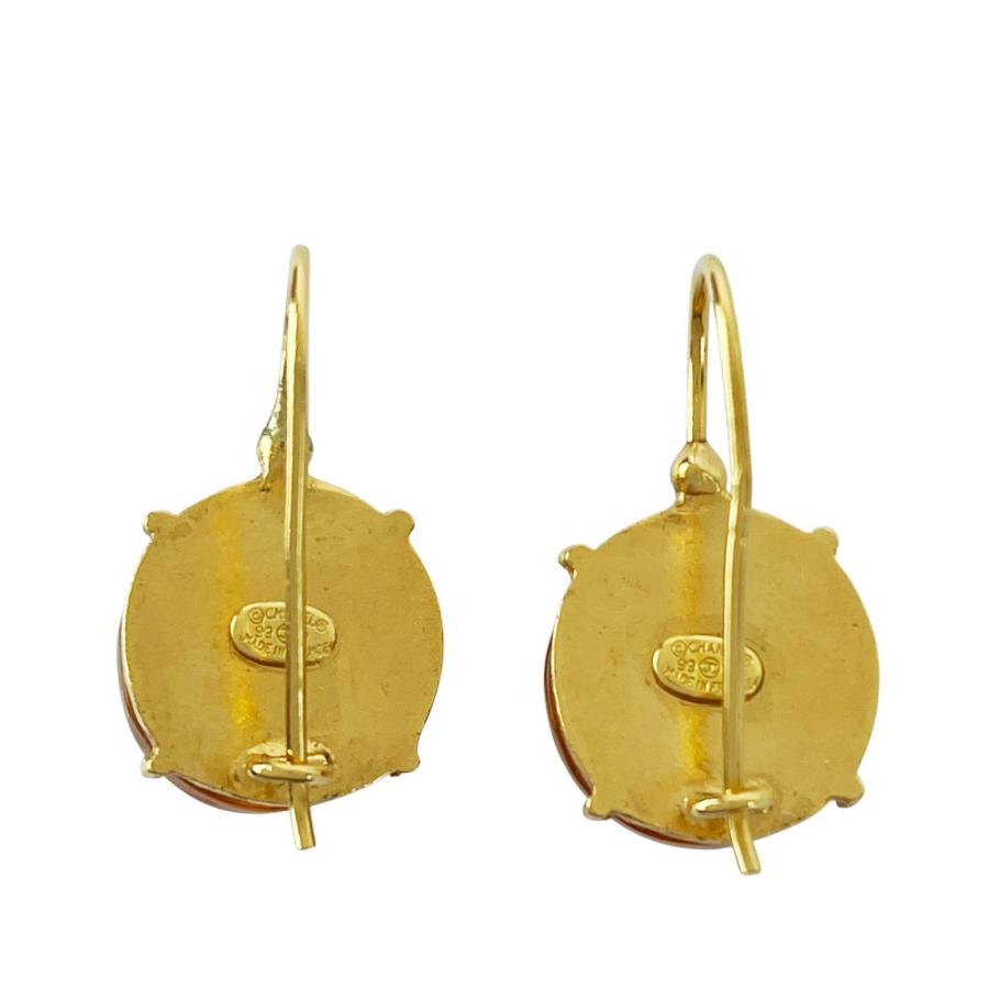 シャネル ■美品■ グリポア ピアス アクセサリー ココマーク ゴールド オレンジ GP 99P 箱 【524011】11 |  | 05