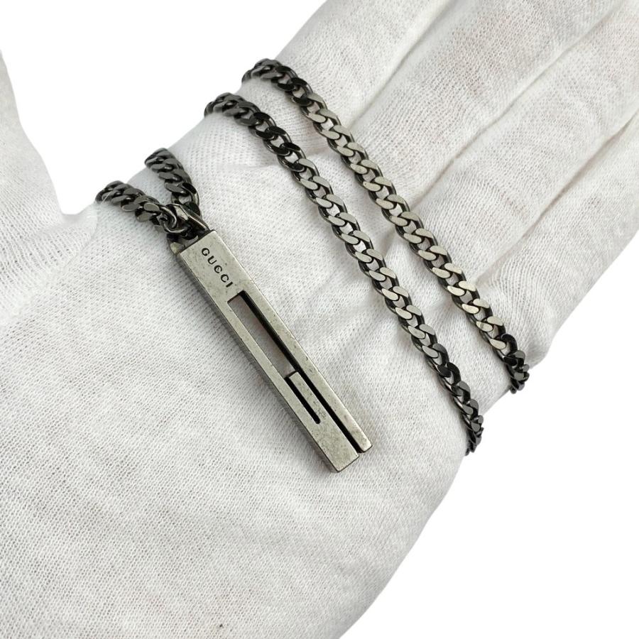 グッチ □美品□ カットアウト G ラージ ネックレス ペンダント