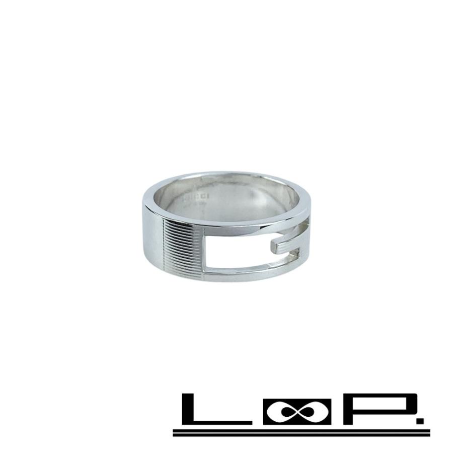 グッチ ■新同■磨き済■ ブランテッド G リング 指輪 アクセサリー シルバー SV 925 #21 【527371】10 | 