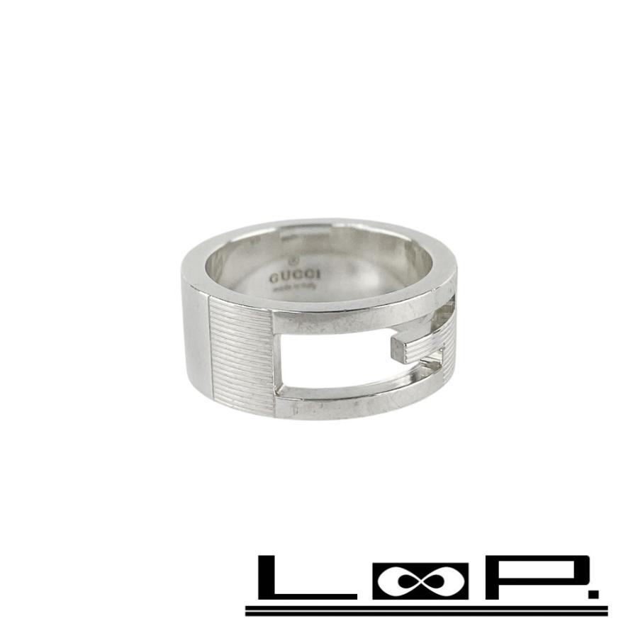 グッチ ■美品■ ブランテッドG リング 指輪 アクセサリー SV925 シルバー #11 【527388】9 | 
