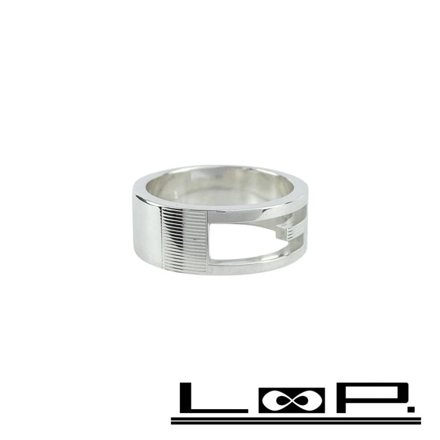 グッチ ■新同■磨き済■ ブランテッド G リング 指輪 アクセサリー シルバー SV 925 #16 【527401】10 | 