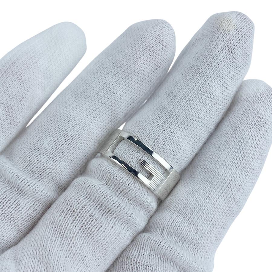 グッチ ■新同■磨き済■ ブランテッド G リング 指輪 アクセサリー シルバー SV 925 #16 【527401】10 |  | 08