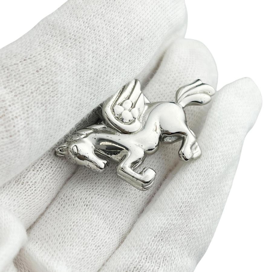 エルメス Hermes カデナ ペガサス バッグチャーム シルバー アクセサリー エルメス □美品□ カデナ ペガサス バッグチャーム キーホルダー