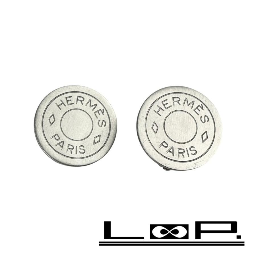 エルメス ■美品■ セリエ イヤリング アクセサリー シルバー SS 【527937】8 | 