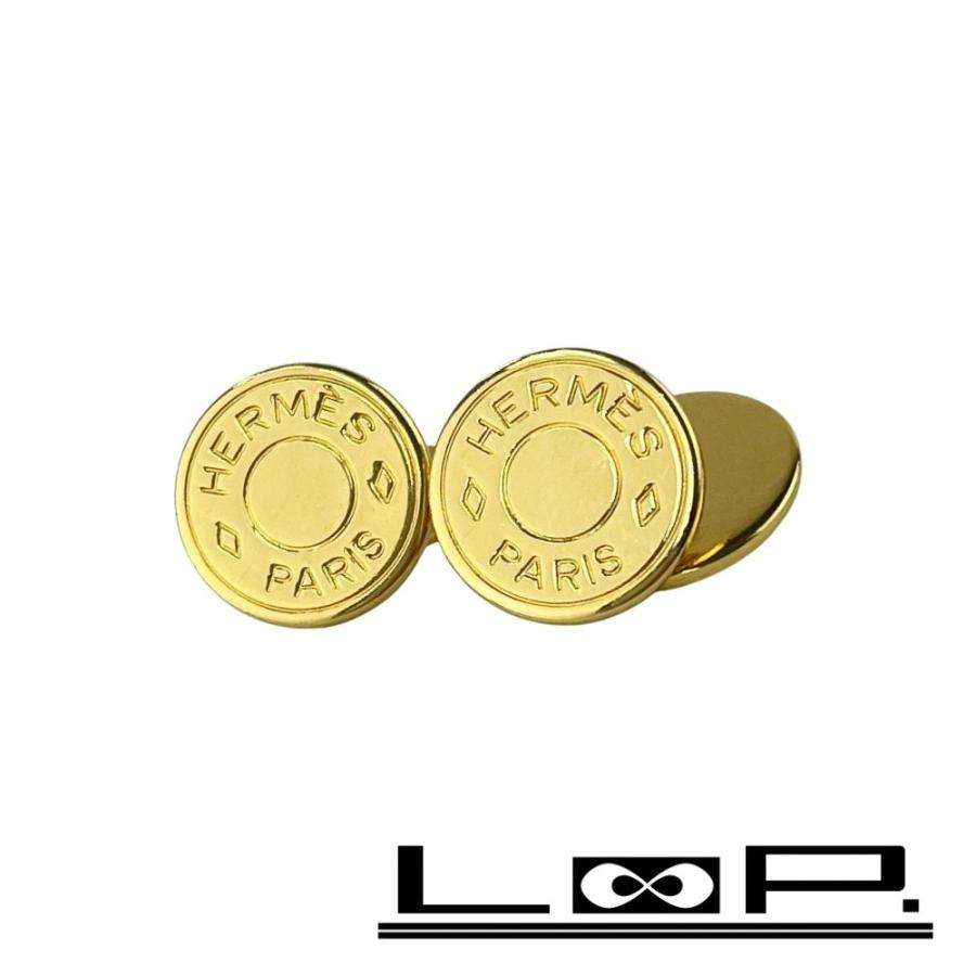 エルメス ■美品■ セリエ カフス アクセサリー ゴールド GP 箱 【528040】8 | 