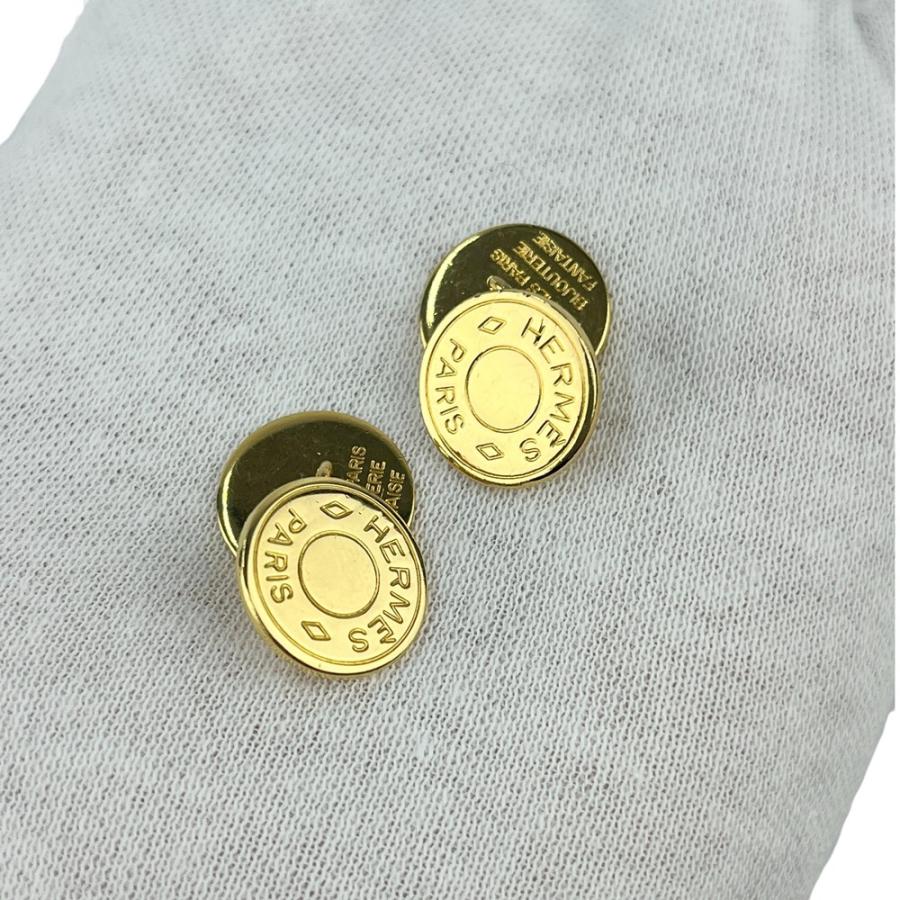 エルメス ■美品■ セリエ カフス アクセサリー ゴールド GP 箱 【528040】8 |  | 03