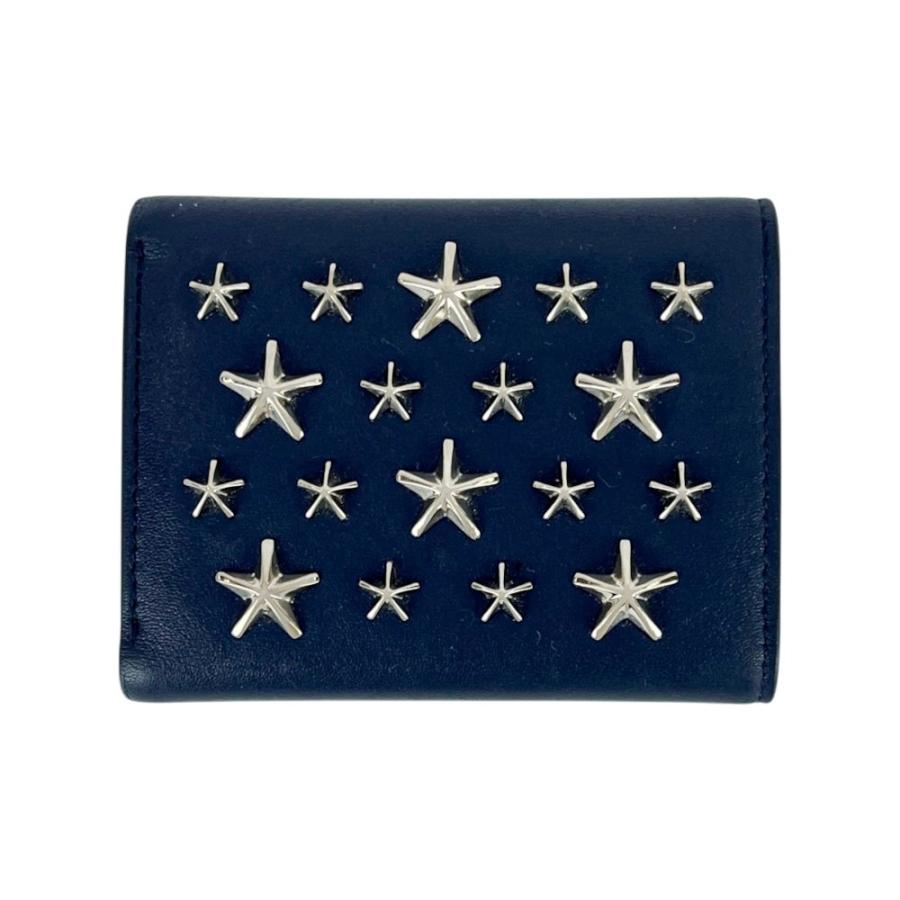 ジミーチュウ □美品□ スタースタッズ 三つ折り 財布 ミニ コンパクト