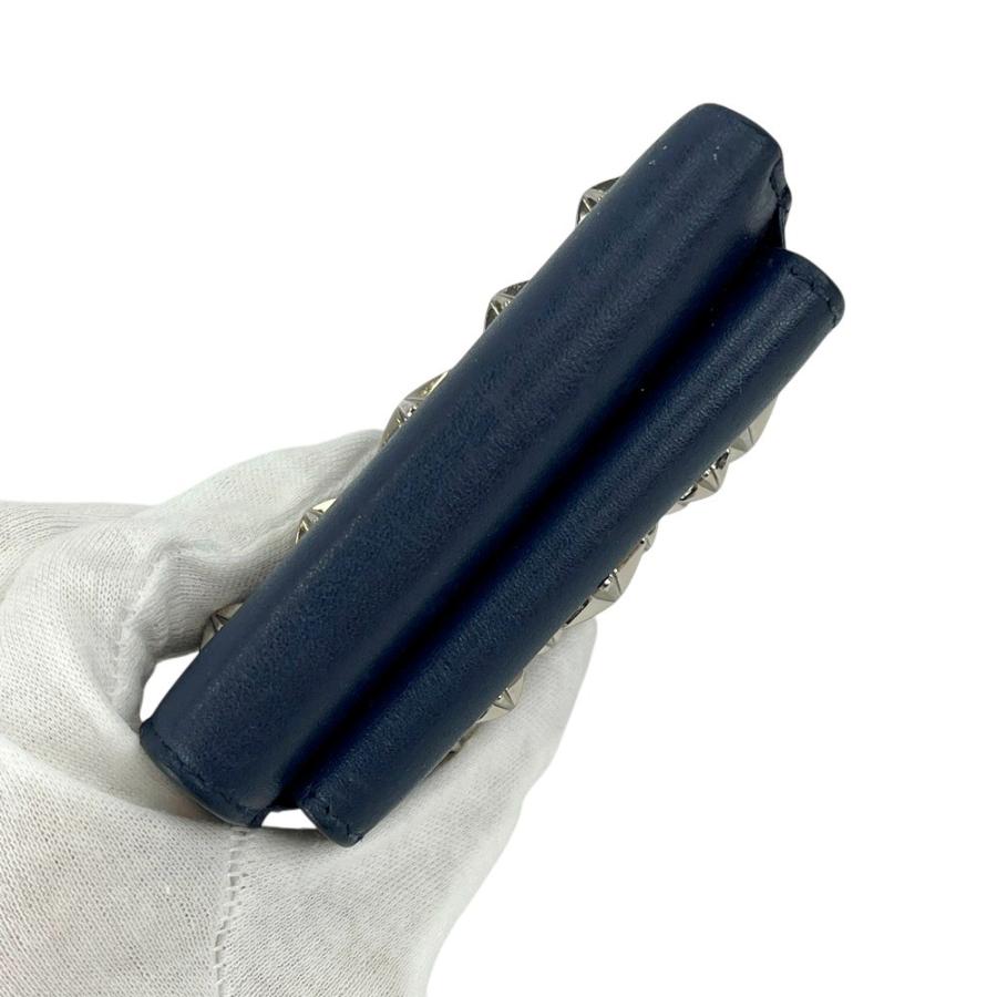 ジミーチュウ □美品□ スタースタッズ 三つ折り 財布 ミニ コンパクト