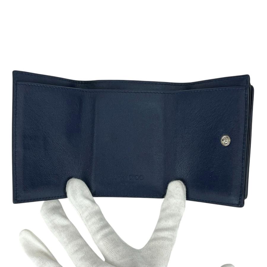 ジミーチュウ □美品□ スタースタッズ 三つ折り 財布 ミニ コンパクト