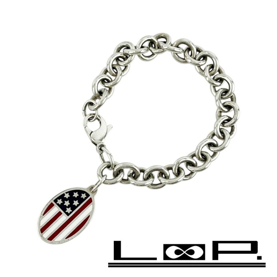 ティファニー ■中古■ リターントゥ オーバル タグ ブレスレット アクセサリー 星条旗 アメリカ 国旗 シルバー SV 925 【530562】11 | 