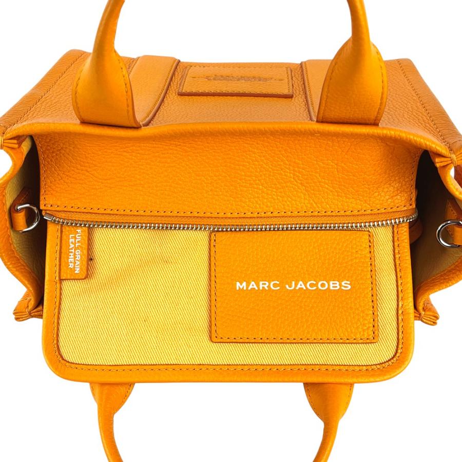 マークジェイコブス ■美品■ ザ レザーミニトートバッグ 2WAY ハンドバッグ ショルダー 牛革 フルグレイン スコーチド 【530890】7