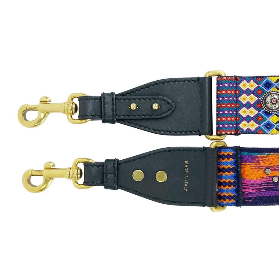 ディオール ■中古■ ショルダー ストラップ エンブロイダリー コンチョ 刺 キャンバス マルチカラー 【533587】11 |  | 03