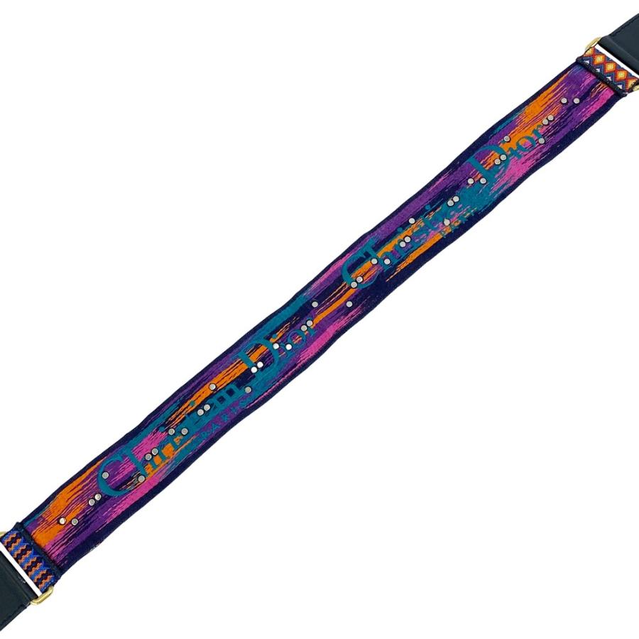 ディオール ■中古■ ショルダー ストラップ エンブロイダリー コンチョ 刺 キャンバス マルチカラー 【533587】11 |  | 04