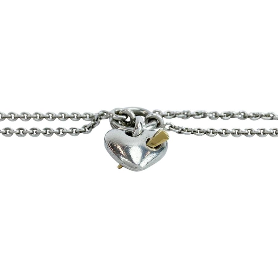 エルメス ■美品■ ハート リンク ネックレス アクセサリー コンビ シルバー ゴールド SV 925 K18 【533983】11 |  | 04