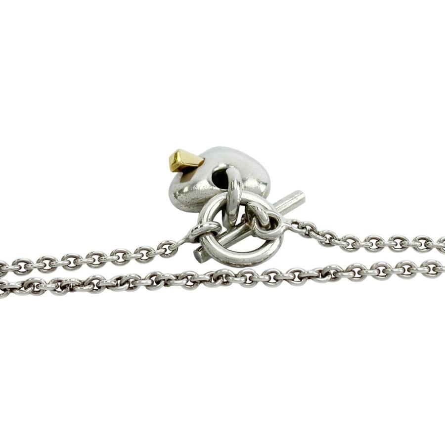 エルメス ■美品■ ハート リンク ネックレス アクセサリー コンビ シルバー ゴールド SV 925 K18 【533983】11 |  | 05
