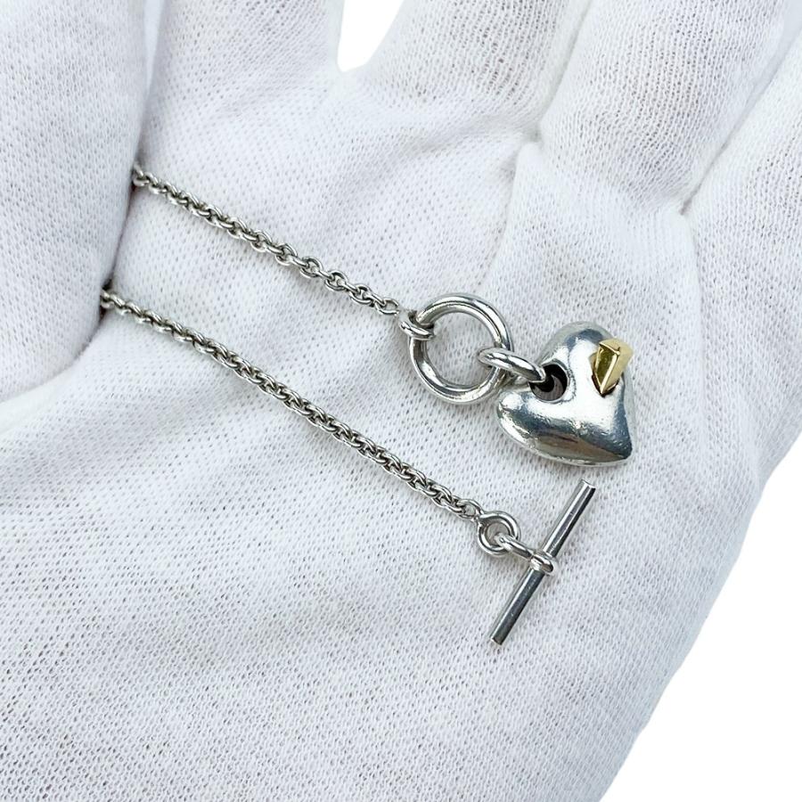 エルメス ■美品■ ハート リンク ネックレス アクセサリー コンビ シルバー ゴールド SV 925 K18 【533983】11 |  | 07