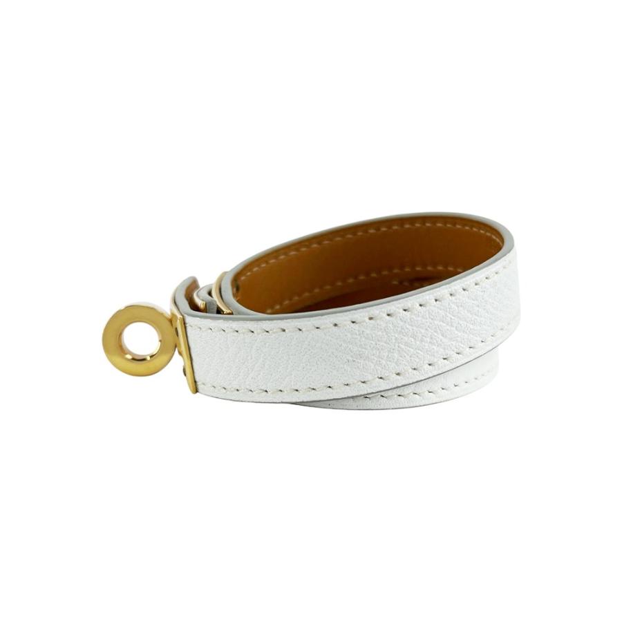 エルメス ■中古■ ケリー ドゥブルトゥール ブレスレット 二重 ホワイト エプソン C刻 【534133】11 |  | 01