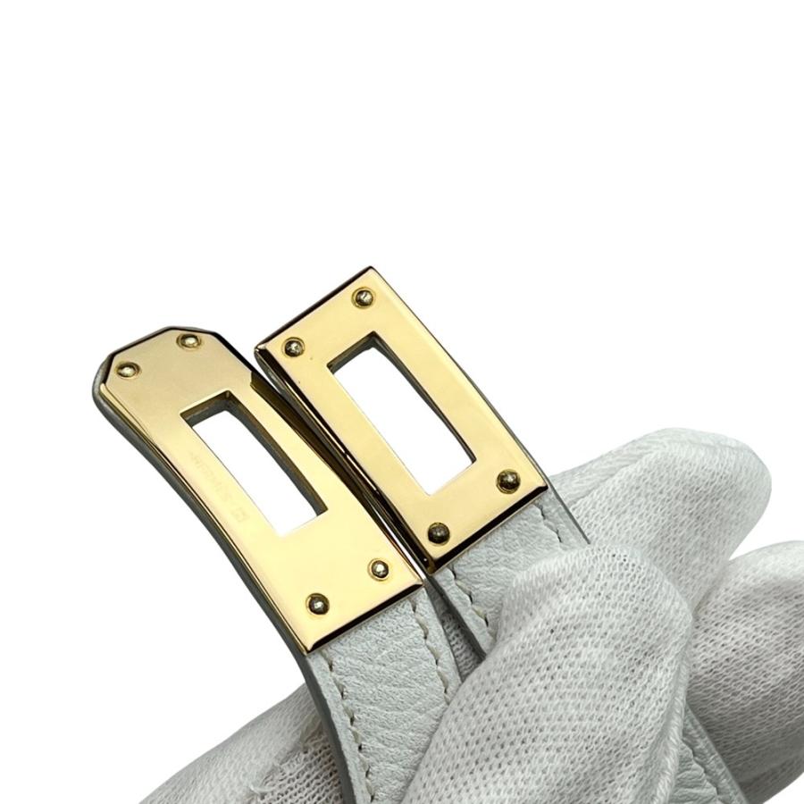 エルメス ■中古■ ケリー ドゥブルトゥール ブレスレット 二重 ホワイト エプソン C刻 【534133】11 |  | 05