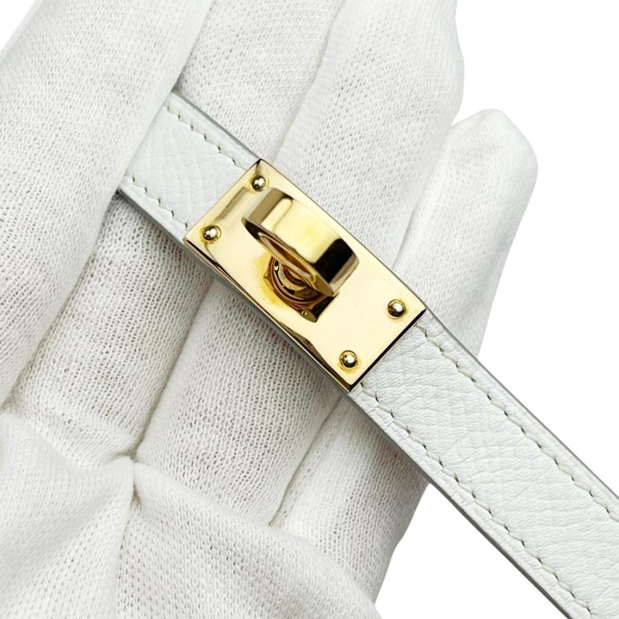 エルメス ■中古■ ケリー ドゥブルトゥール ブレスレット 二重 ホワイト エプソン C刻 【534133】11 |  | 06