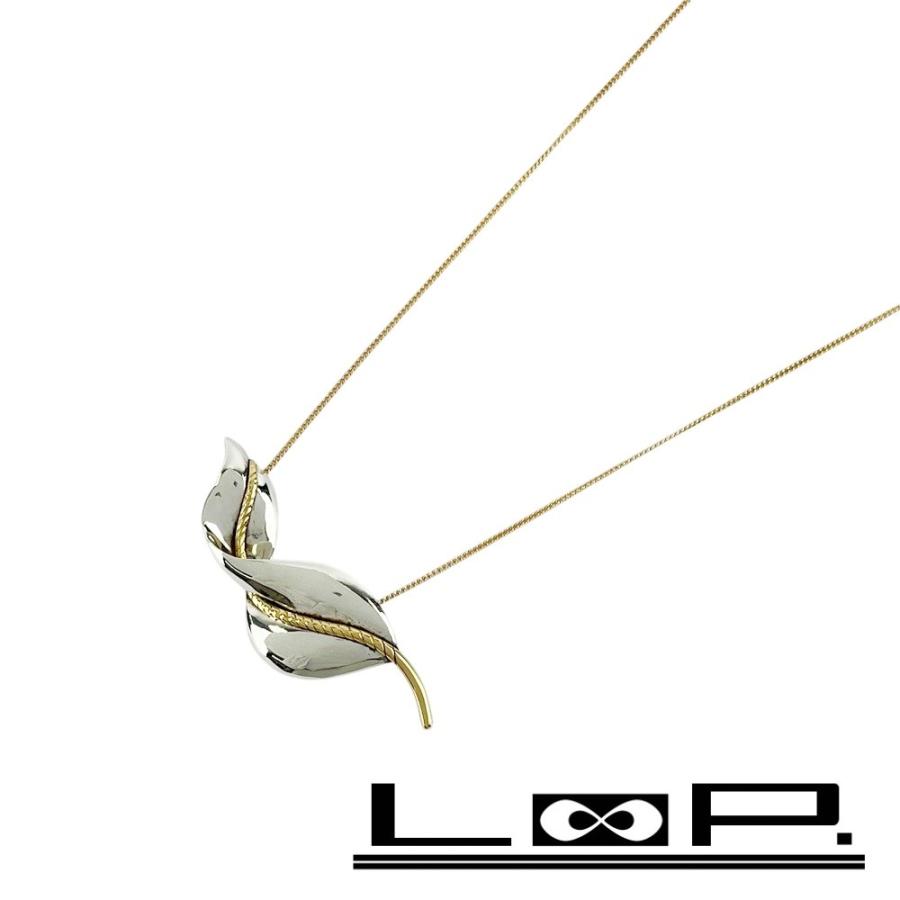 ティファニー ■美品■ リーフ モチーフ ネックレス アクセサリー コンビ シルバー ゴールド SV925 K18 6.7g 【534546】11 | 