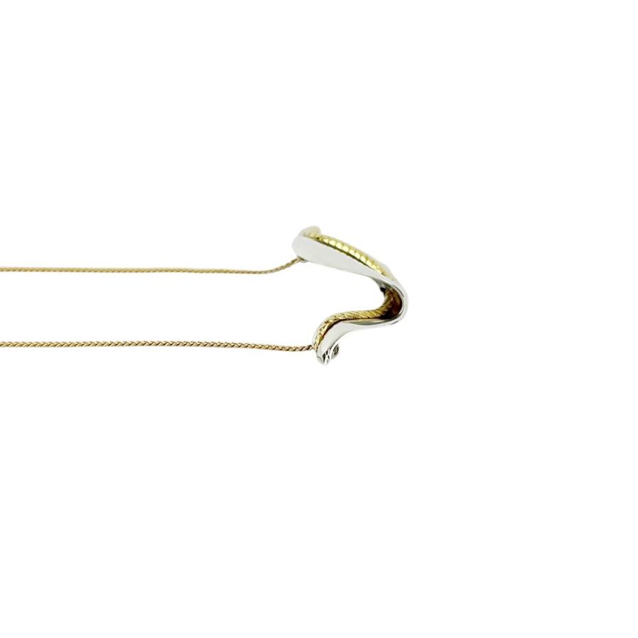 ティファニー ■美品■ リーフ モチーフ ネックレス アクセサリー コンビ シルバー ゴールド SV925 K18 6.7g 【534546】11 |  | 02