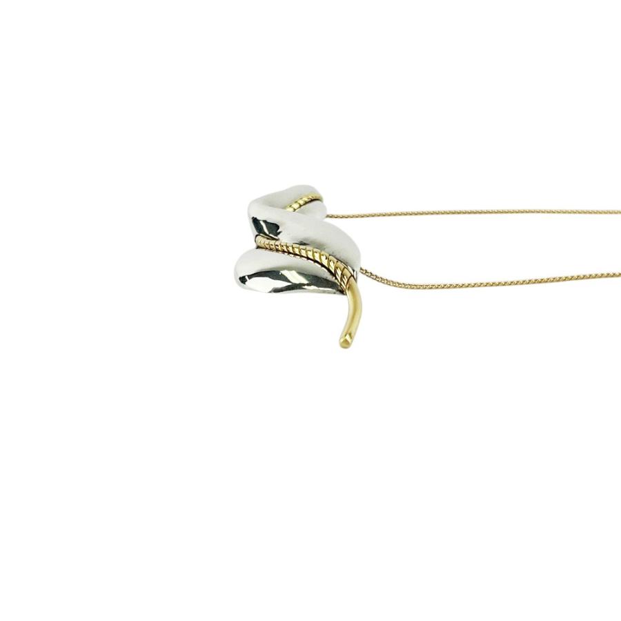 ティファニー ■美品■ リーフ モチーフ ネックレス アクセサリー コンビ シルバー ゴールド SV925 K18 6.7g 【534546】11 |  | 03