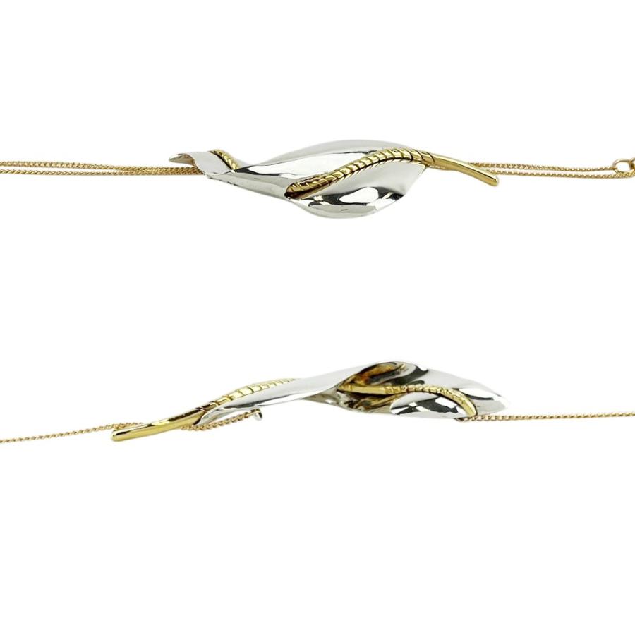 ティファニー ■美品■ リーフ モチーフ ネックレス アクセサリー コンビ シルバー ゴールド SV925 K18 6.7g 【534546】11 |  | 04