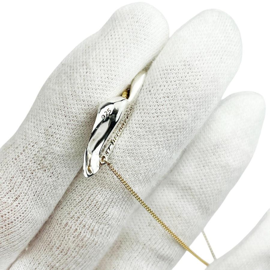 ティファニー ■美品■ リーフ モチーフ ネックレス アクセサリー コンビ シルバー ゴールド SV925 K18 6.7g 【534546】11 |  | 08