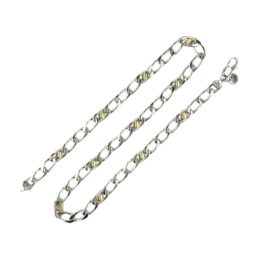 ティファニー ■新同■磨き済■ フィガロ チェーン ネックレス アクセサリー シルバー ゴールド SV 925 K18 YG 750 【534560】10 |  | 05