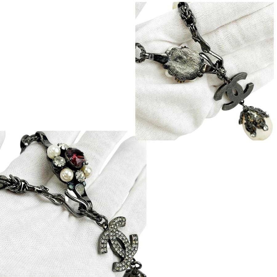 シャネル ■中古■88cm■ ロング ネックレス アクセサリー ココマーク マルチカラー ラインストーン フェイクパール SS 【534980】11 |  | 08