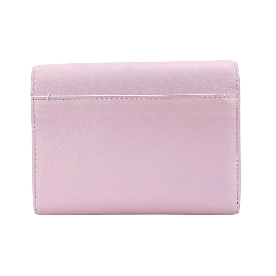 デルヴォー ■中古■ 三つ折り 財布 コンパクト 札入れ 小銭入れ レザー ピンク  【535062】11 |  | 01