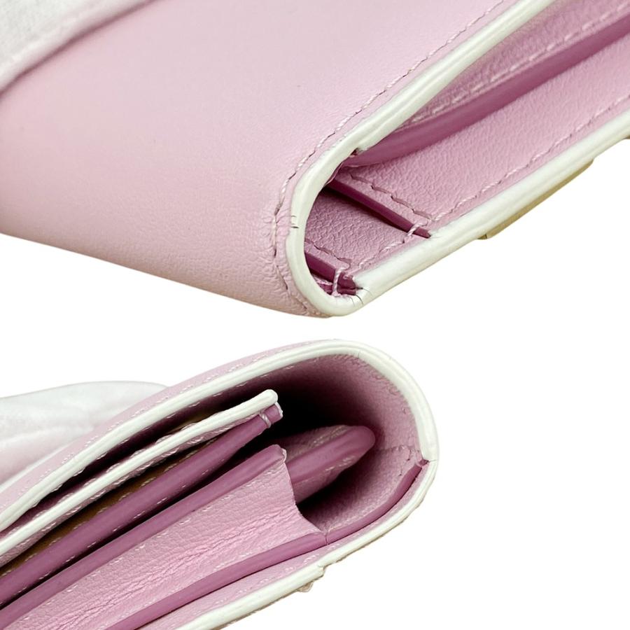 デルヴォー ■中古■ 三つ折り 財布 コンパクト 札入れ 小銭入れ レザー ピンク  【535062】11 |  | 08