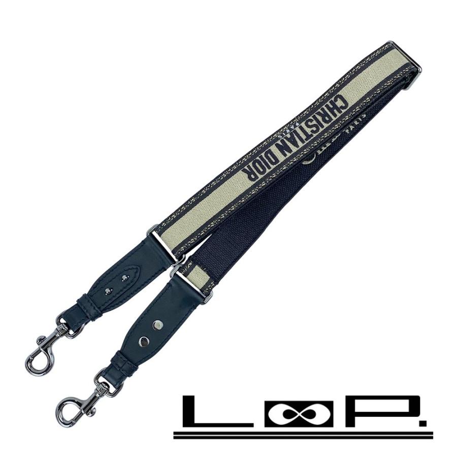 ディオール ■美品■ ショルダー ストラップ エンブロイダリー キャンバス ベージュ ブラック 【535390】11 | 