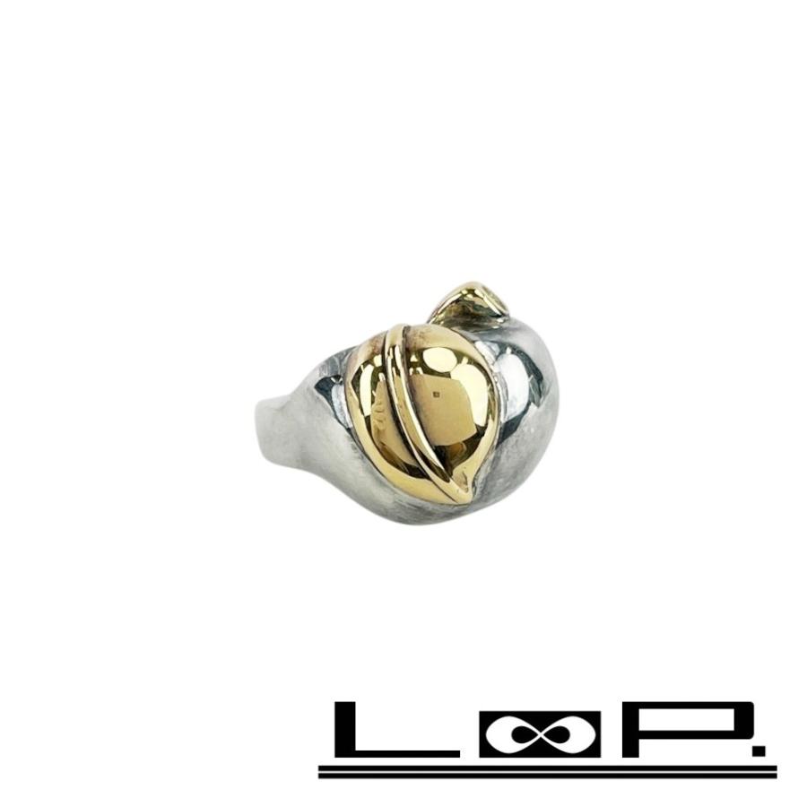 エルメス ■美品■ヴィンテージ■ リンゴ リング 指輪 アクセサリー アップルモチーフ コンビ シルバー ゴールド SV 925 #56 【535451】11 | 