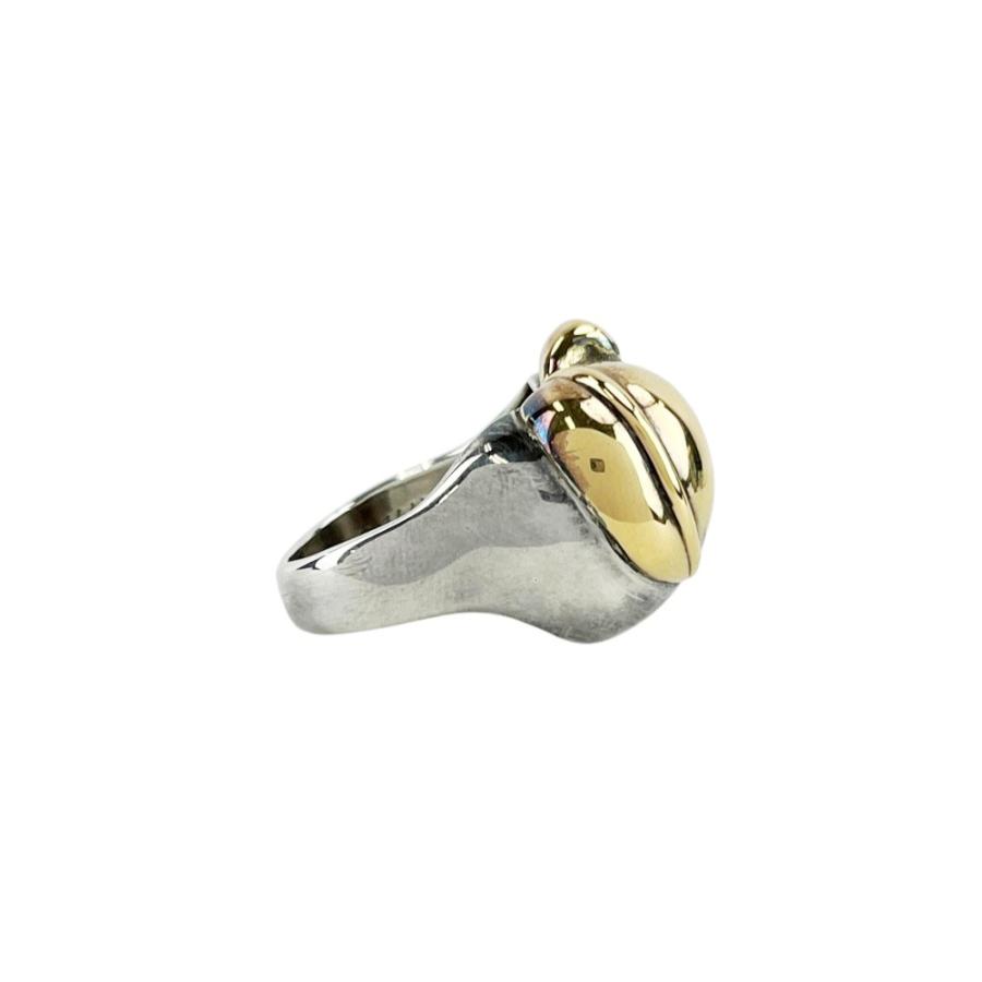 エルメス ■美品■ヴィンテージ■ リンゴ リング 指輪 アクセサリー アップルモチーフ コンビ シルバー ゴールド SV 925 #56 【535451】11 |  | 02