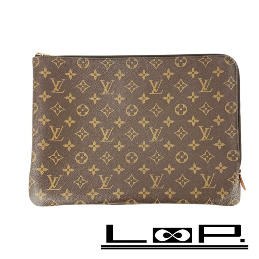 ルイヴィトン ■美品■ エテュイ ヴォワヤージュ クラッチ セカンド バッグ MM モノグラム ブラウン M44499 箱 【536304】11 | 