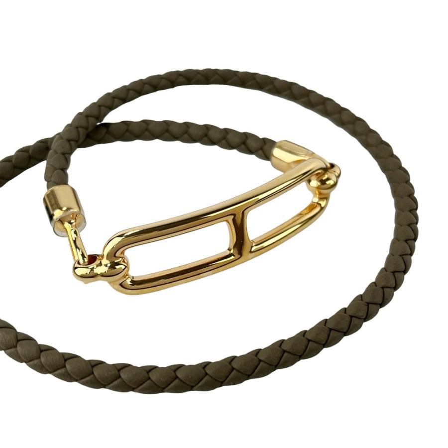 エルメス ■新品■ ルリ ドゥブルトゥール ブレスレット アクセサリー スイフト GP エトゥープ ピンクゴールド 箱 【536960】8 |  | 01