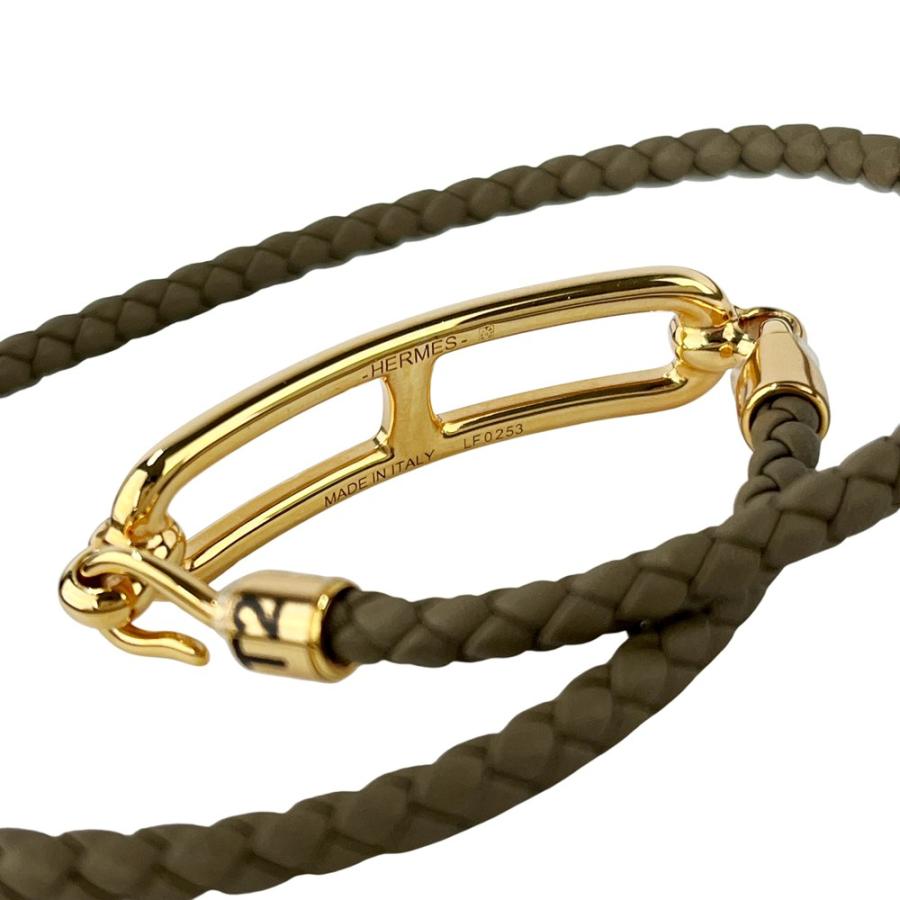 エルメス ■新品■ ルリ ドゥブルトゥール ブレスレット アクセサリー スイフト GP エトゥープ ピンクゴールド 箱 【536960】8 |  | 02