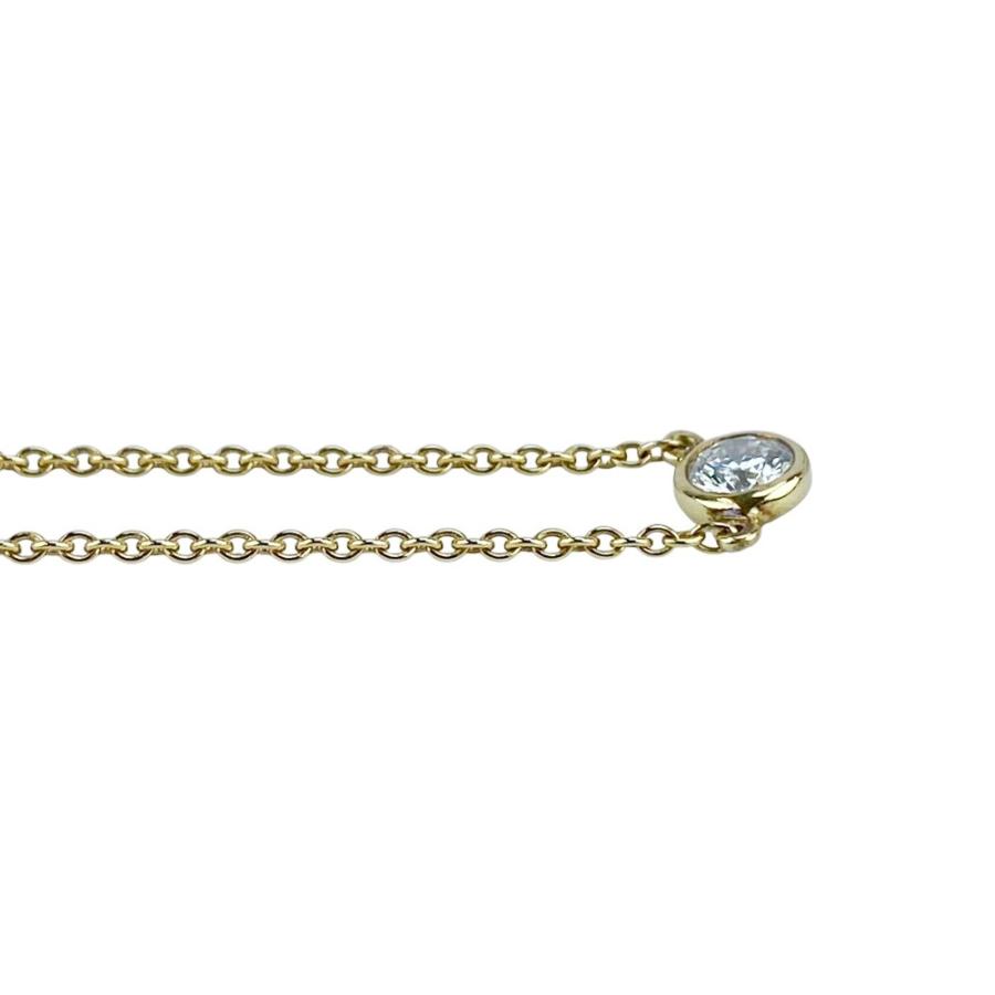 ティファニー ■美品■ バイザヤード ネックレス 1PD ダイヤ K18 YG750 イエローゴールド 1.7g 【537325】13 |  | 03