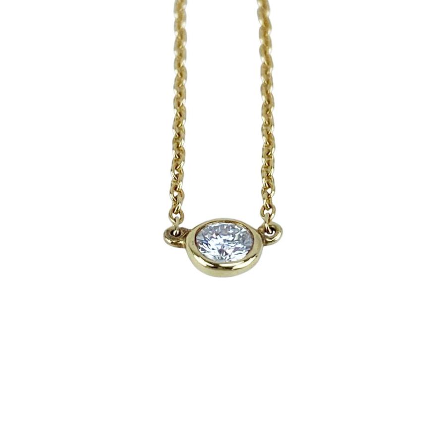 ティファニー ■美品■ バイザヤード ネックレス 1PD ダイヤ K18 YG750 イエローゴールド 1.7g 【537325】13 |  | 04