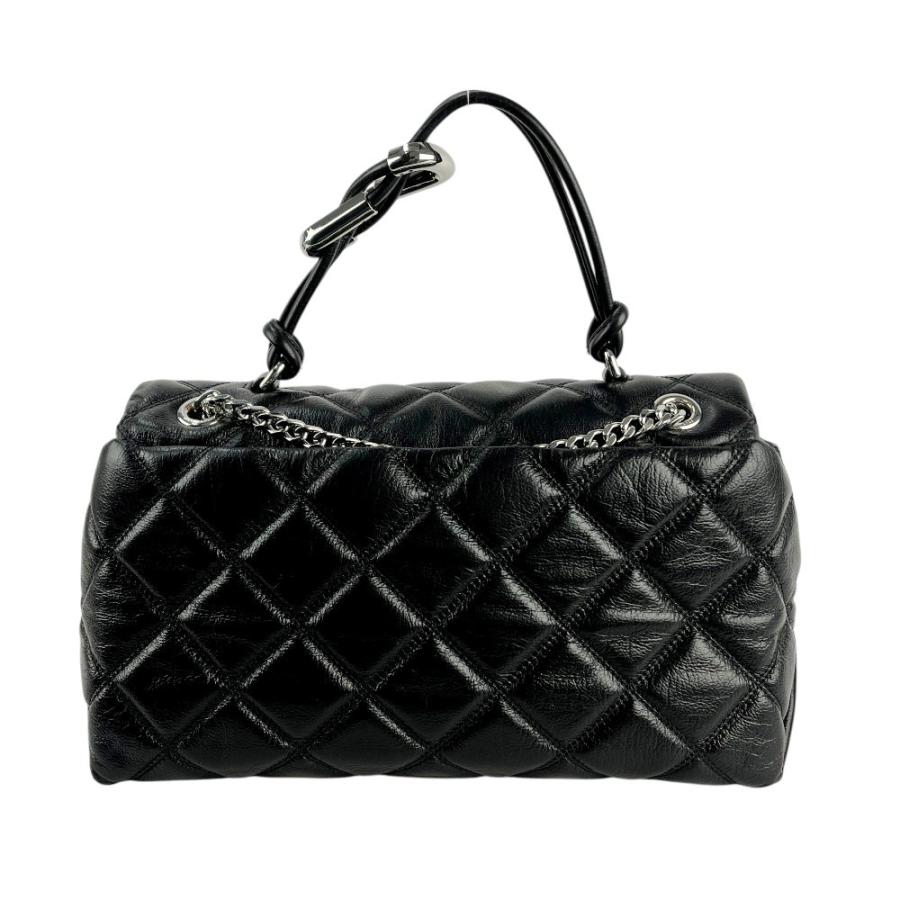 マークジェイコブス ■美品■ ザ キルテッド デュアル チェーン 2WAY ハンド ショルダー バッグ レザー ブラック 【537424】11 |  | 01