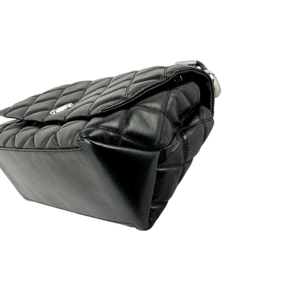 マークジェイコブス ■美品■ ザ キルテッド デュアル チェーン 2WAY ハンド ショルダー バッグ レザー ブラック 【537424】11 |  | 02