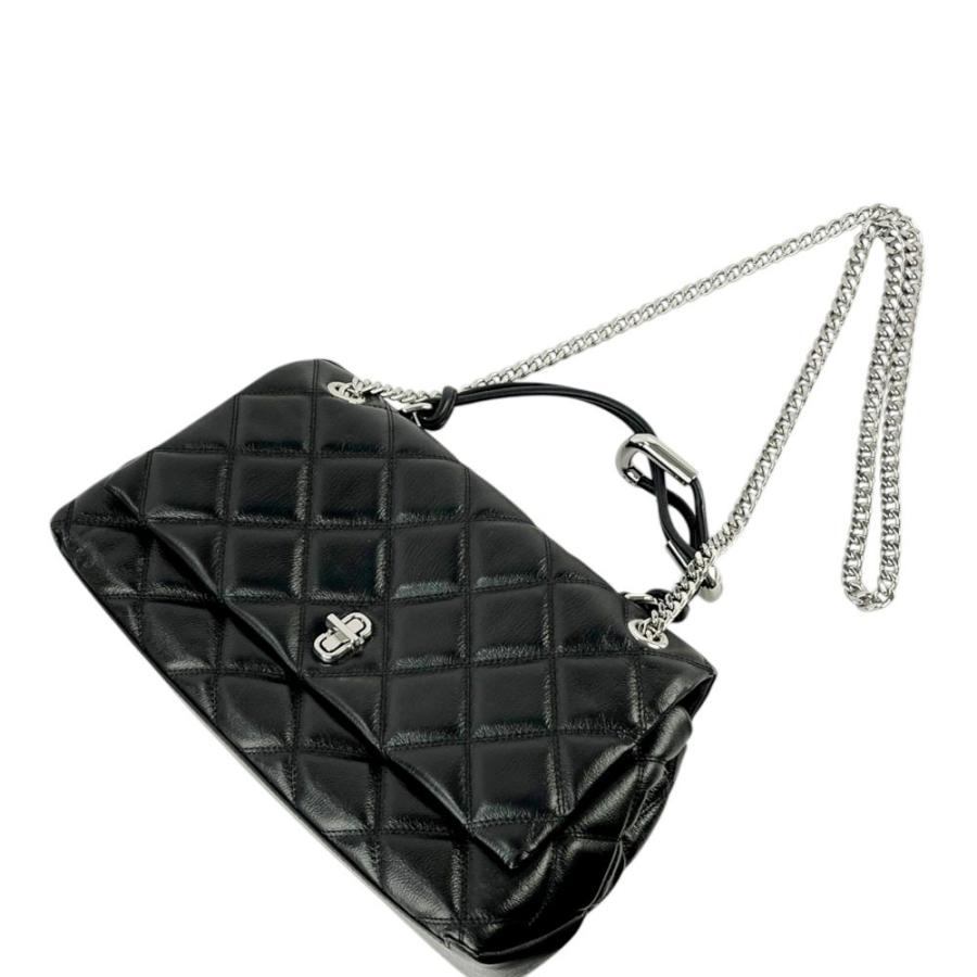 マークジェイコブス ■美品■ ザ キルテッド デュアル チェーン 2WAY ハンド ショルダー バッグ レザー ブラック 【537424】11 |  | 07