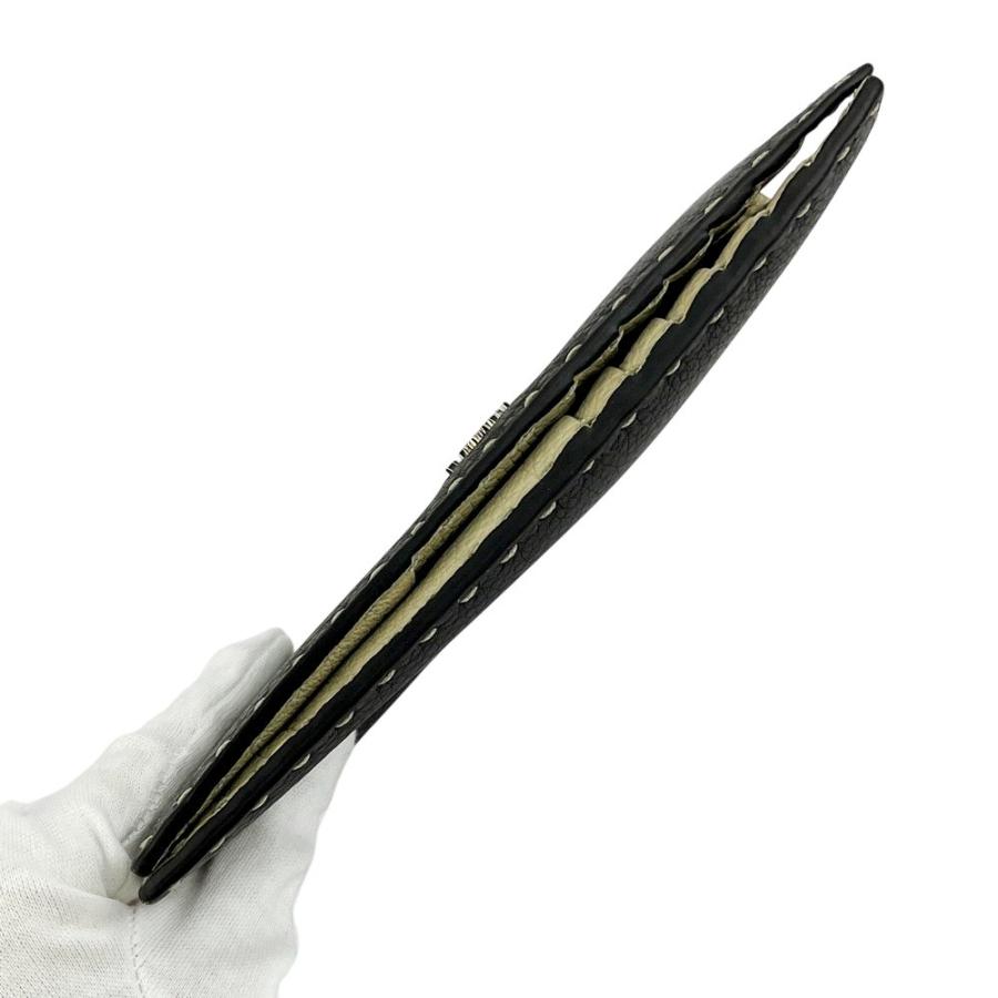 フェンディ □美品□ セレリア 二つ折り 長財布 ウォレット ステッチ